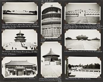(CHINA--MILITARY SERVICE) An album with well over 700 snapshots, largely featuring China. 1935-38; 1941-44.